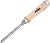 Formão goivado 08mm aço carbono cabo madeira Vonder