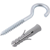 Gancho 4,2x70mm com Bucha de Nylon 8mm G-8 6 Peças Vonder