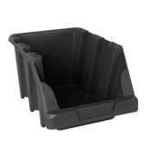 Gaveta Plástica Prática N7 Preto Empilhável 6x2 Presto