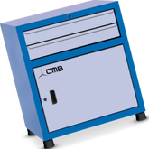 Gaveteiro modular grande com 1 Porta e 2 Gavetas GAV812 CMB