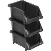 Gaveteiro plástico número 3 Preto Vonder