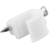 Grampo Fixa-Fio Coaxial 10 Prego 2,5x25 Branco 20 pçs Vonder