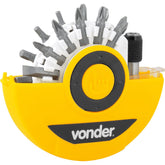 Jogo Bits/Ponteiras Vonder com 26 peças Encaixe 1/4