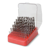 Jogo com 19 Brocas Helicoidais Curtas Cromadas em Aço Rápido HSS 412/SP91 Beta