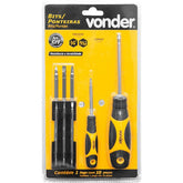Jogo Bits/Ponteira Crv com 10 peças Longo Vonder