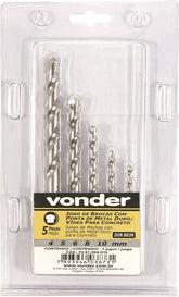 Jogo Broca Vídea 4-10mm Din 8039 Concreto Estojo Plá Vonder