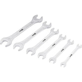 Jogo chave fixa 6-17mm aço carbono c/ 6 pç suporte plástico