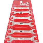 Jogo Chave Fixa 6-17mm Aço Carbono Com 6 Peças Estojo Plásti