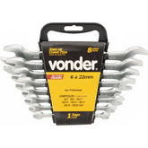 Jogo Chave Fixa 6-17mm Cromo Fosco 6 pçs Supor Vonder