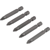 Jogo de Bits Ponteira Pozidrive c/ enc 1/4" Nº 2X50mm Vonder