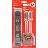 Jogo de ferramentas com 4 peças aço carbono jf041 - Nove54