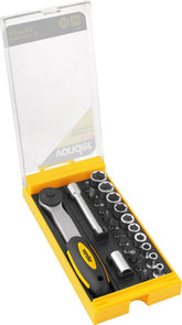 Jogo Soquete Sextavado Bits Ponteiras 1/4 4-13mm Vonder