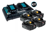 Kit Carregador DC18RD 220V com 4 Baterias BL1850B Makita