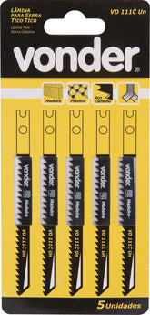 Lâmina Serra Tico-tico Aço Carbono Vd 111c 8dpp Univ Vonder