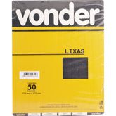 Lixa folha d'agua g120 225x275mm vdt-23 c/ 50 peças Vonder