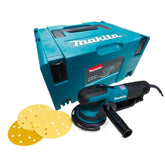 Lixadeira Roto Orbital 150Mm Industrial 750W Com Punho 3 Lixas Protetor Maleta BO6050J 127V Makita