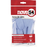 Luva látex m azul com forro ca13336 - Nove54