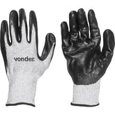 Luva Poliester/fibra de vidro resistente à corte Vonder