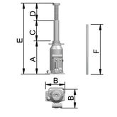 Macaco Garrafa 4 T Hidráulico MT4 Bovenau