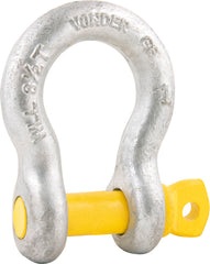Manilha p/ cabo de aço 1/2" curva pesado galv Vonder Plus Manilha p/ cabo de aço 1/2" curva pesado galv Vonder Plus