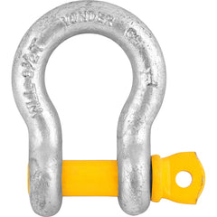 Manilha p/ cabo de aço 1/4" curva pesado galv Vonder Plus Manilha p/ cabo de aço 1/4" curva pesado galv Vonder Plus