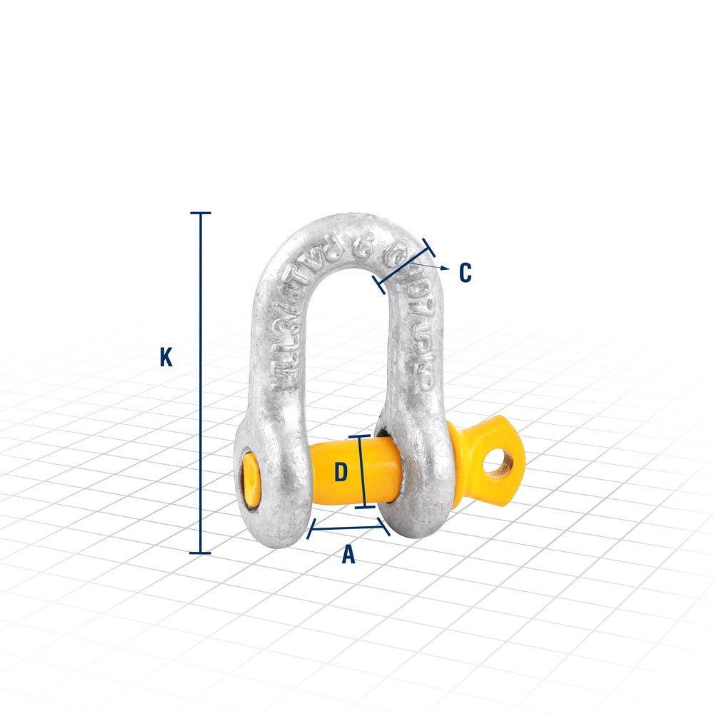 Manilha Reta Para Cabo de Aço 5/16" Plus Vonder Manilha Reta Para Cabo de Aço 5/16" Plus Vonder