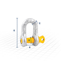 Manilha Reta Para Cabo de Aço 5/16" Plus Vonder Manilha Reta Para Cabo de Aço 5/16" Plus Vonder