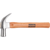 Martelo unha 29mm aço forjado polido cabo madeira Vonder