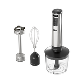 Mixer 3 em 1 Elétrico com Processador WAP Inox WM1 Turbo com Batedor de Claras 4 Laminas Miniprocessador 220V