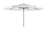 Ombrellone Estrutura Madeira 4,00M Branco Bel Lazer