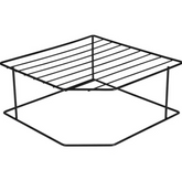 Organizador Pratos Horizontal 2 Níveis Preto Bel