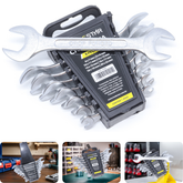 Jogo Chave Fixa 6 - 22 mm 8 Peças Aço Carbono Tradestar