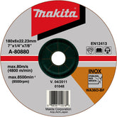 Disco de Desbaste 180 x 6 x 22.23 mm Wa36O Makita A-80880