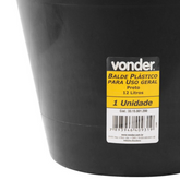 Balde Concreto 12 Litros Plástico Fundo Plano Alça Pl Vonder