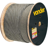 Cabo de aço af 5/32" alma de fibra 6x7 galv c/ 100m Vonder