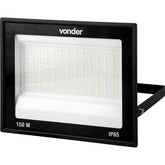 Refletor de LED RLV1503 150W Vonder Bivolt 6500K 110V 220V Luz Branca Alcance 35m Interno Externo