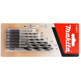 Kit de Brocas 3 Pontas para Madeira Hex 1/4" 7 Peças Makita