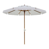 Ombrellone Madeira Cobertura PVC manivela 2,70m Branco Bel Lazer