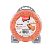 Bobina de Fio de Nylon 2,4 mm x 15 Metros E-02749 Makita