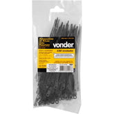 Abraçadeira Nylon para Parafusos 150 x 3,6 Preta 100 Peças Vonder