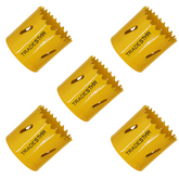 Jogo Serra Copo 44 mm Aço Rápido Bimetal Tradestar Com 5 Peças