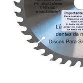 Disco Serra 40 Dentes 185 mm x 20 mm 10 Unidades D-51356-10 Makita