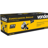 Esmerilhadeira angular 4.1/2" 750 watts 220V eav754 Vonder