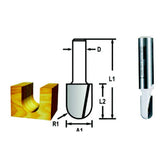 Fresa Ponta U 1/2" Haste 1/4" D-49476 Makita