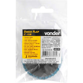 Disco Flap Reto 2'' G 80 Zircônio Encaixe Rápido Vonder