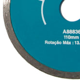 Rebolo Diamantado Liso 110 mm x 20 mm x 7 mm Makita