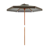 Ombrellone Madeira Cobertura Pvc 2,00 M Marrom Bel Lazer