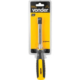 Formão chanfrado 1/2" aço carbono cabo emborrachado Vonder