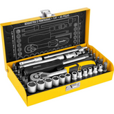 Jogo Soquete Sextavado Bits Ponteiras 1/4 4-13mm Vonder