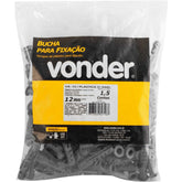 Bucha Plástica VA-12 com Anel 150 Peças Vonder